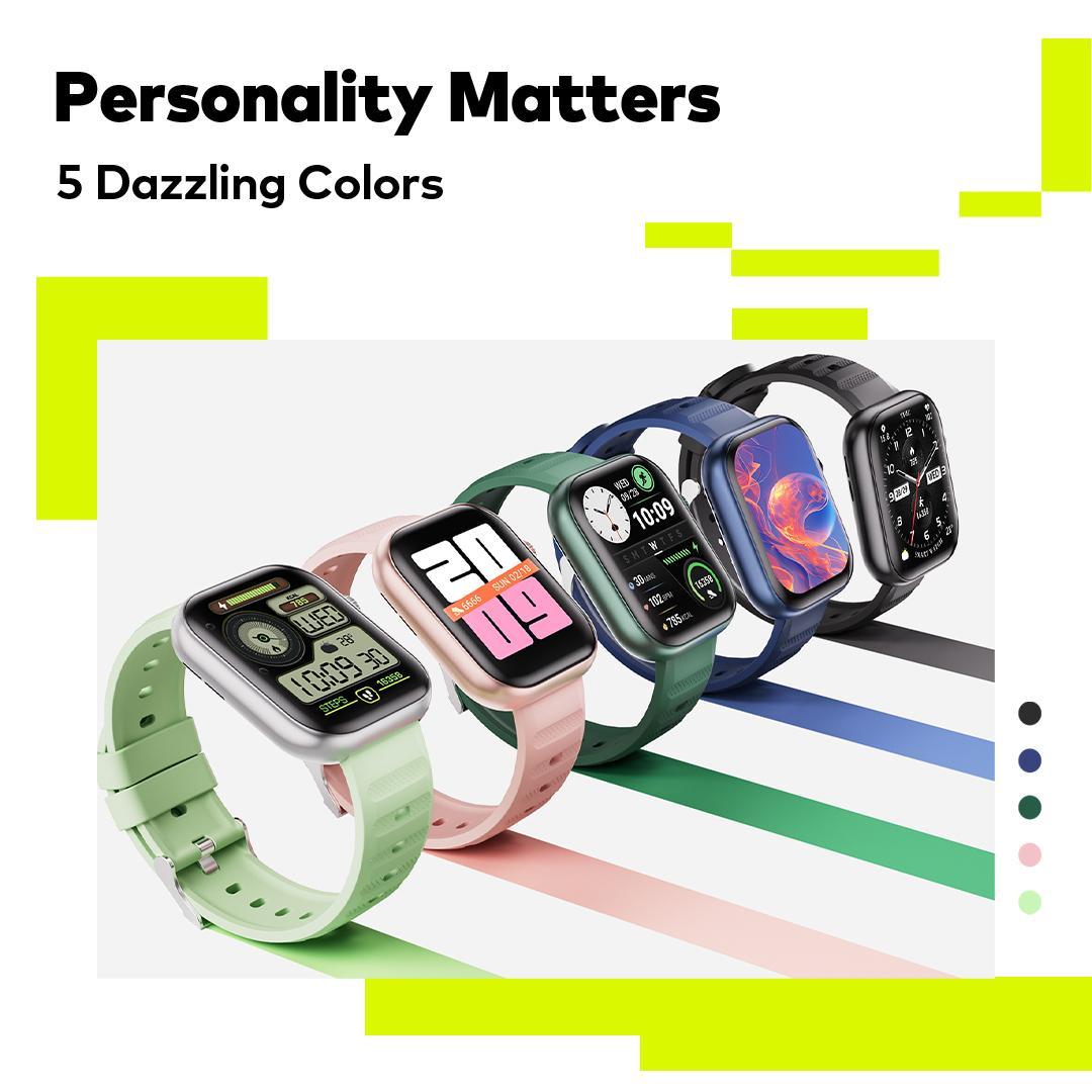 Official itel Smart Watch ISW-O20 AI Watch Face | Pemantau Kesehatan 24 Jam | Layar HD 2.04" | Panggilan BT | Tahan Air IP68 Smartwatch - Black