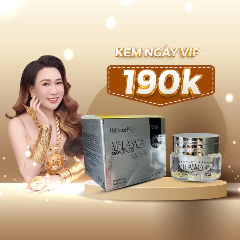 Kem Ngày VIP Hà Kiều Anh 15g - Dưỡng Chất Collagen và Nhân Sâm giúp ngăn ngừa lão hoá, mờ thâm nám tàn nhang - Chăm Sóc Da, Skincare