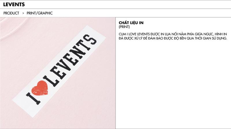 Product Introduction of Áo Thun I Love Levents Oversize Tee 2