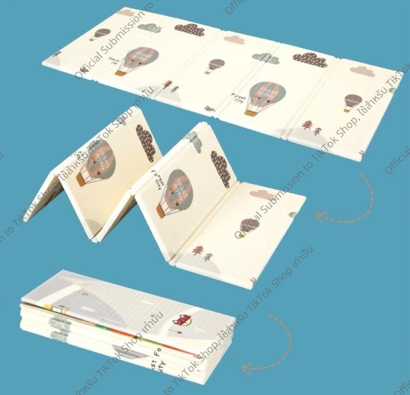Product Introduction of เสื่อรองคลาน แผ่นรองคลานขนาด 6ฟุต พับได้ กันน้ำ แผ่นใหญ่ แผ่นโฟมรองคลานกันกระแทก แบบพับ แถมฟรี!!! กระเป๋าใส่ !!! 15