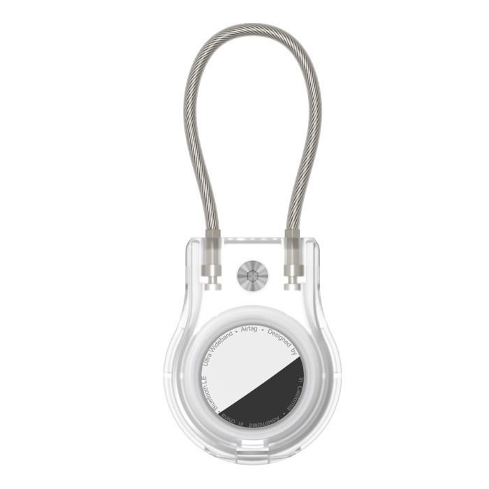 Apple Airtag Kompatibel Case with Steel Wire Rope, GPS Keychain Case, Anti-maling