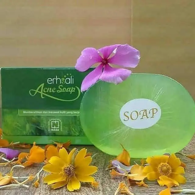 Sabun Anti Jerawat / ERHSALI Anti Acne Soap NASA / Ershali Anti Acne Soap / Erhasali anti acne Facial Perawatan Tubuh Wajah Menyembuhkan Muka Memutihkan Hitam Vitamin