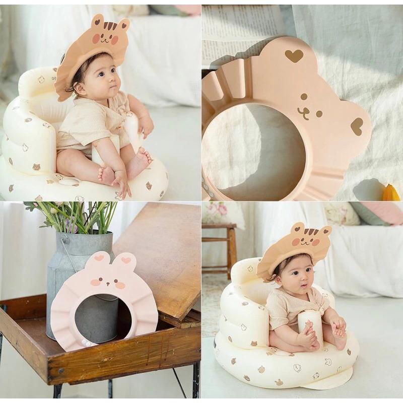 Mũ Nón Gội Đầu Cho Bé Mũ Tắm Chắn Nước Xuất Hàn Cho Bé Hình Gấu Hình Hổ Siêu Dễ Thương