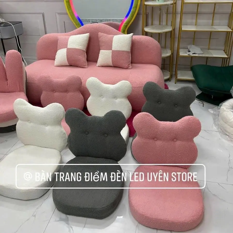 Ghế Bệt Gấu Tựa Lưng 3 màu xinh lựa chọn- Hàng Loại 1