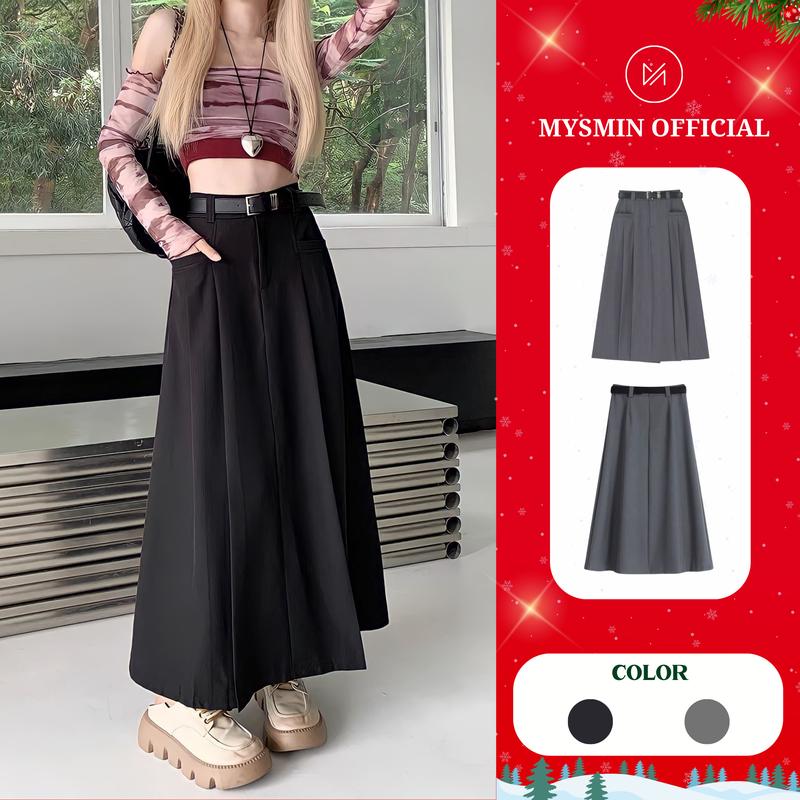   CÓ BIGSIZE  Chân váy xếp ly túi ngang  90cm  có BIGSIZE mặc đi chơi đi làm  chất VITEX Cao cấp - TA2268 chanvay dangdai Women 