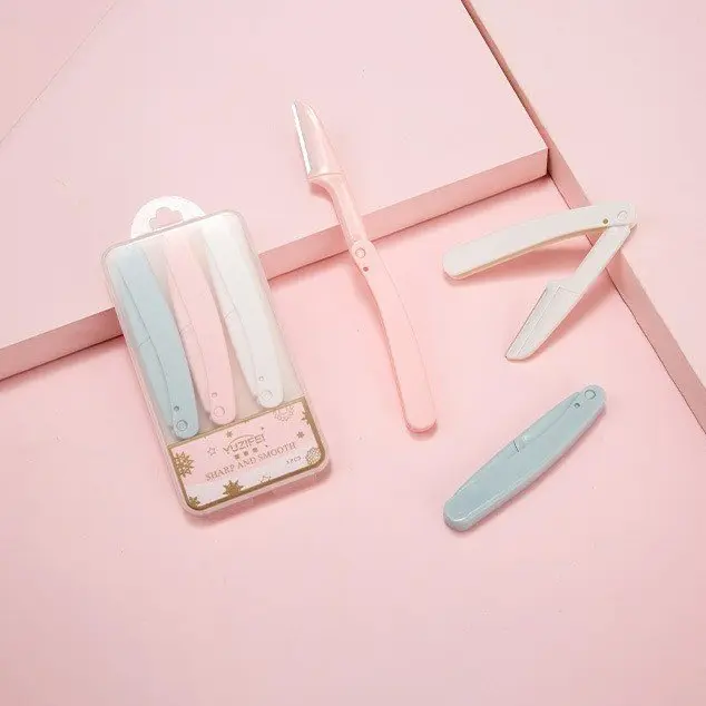 Set 3 dao cạo lông mày YUZI sắc bén tiện lợi dòng cao cấp 6