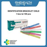 Gambar Onehealth ID Band Anak Gelang Identitas Pasien warna Kuning, Merah, Biru, Pink, Hijau, Putih - Box - 1 BOX, Biru dari Onehealth Indonesia Kab. Tangerang 1 Tokopedia