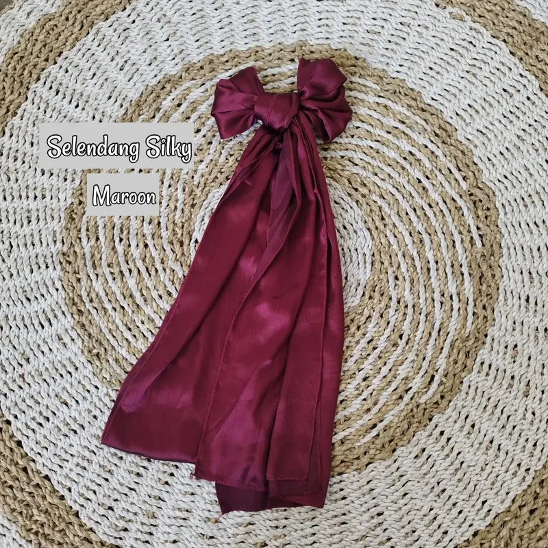 Selendang Silky Panjang Murah Bali Kain 8