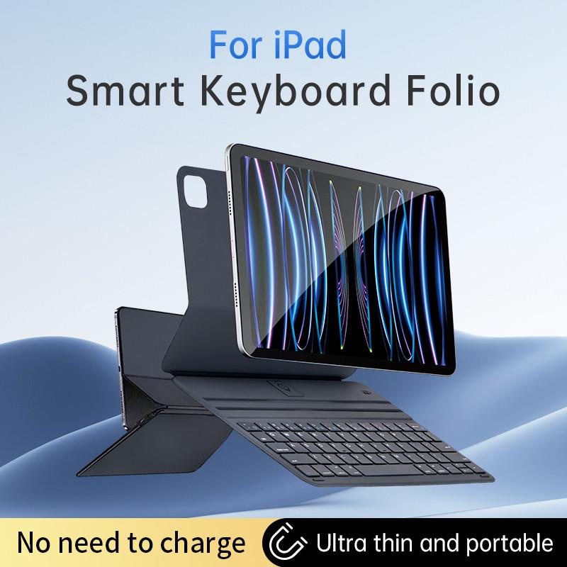 Vỏ bàn phím từ tính không dây, dành cho iPad 10/11, iPad Air 11/13 (M3/2025), iPad Air 8/Air 4/5/6 (M2 Pro 11/13/M4/2024), iPad 11/12.9 (2018/2022); siêu mỏng; vỏ bàn phím thông minh cho tablet và máy tính bảng.