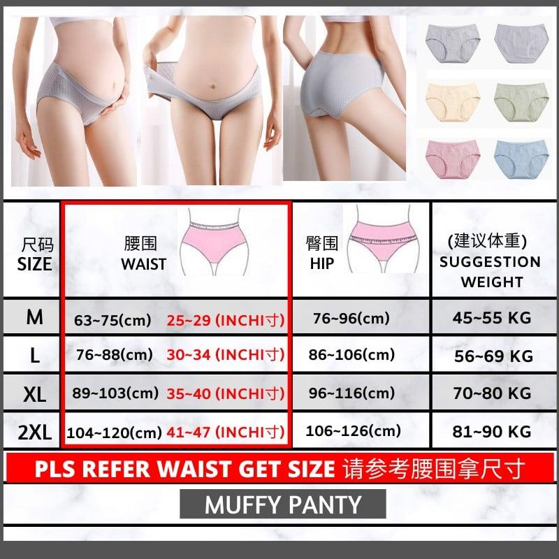 (READY STOCK KL) (1PC/3PCS) Women Lady Maternity Pregnant 100% Cotton Normal Or C-Section Pregnant Low Waist Panty Underwear Panties Seluar Dalam Mengandung 1