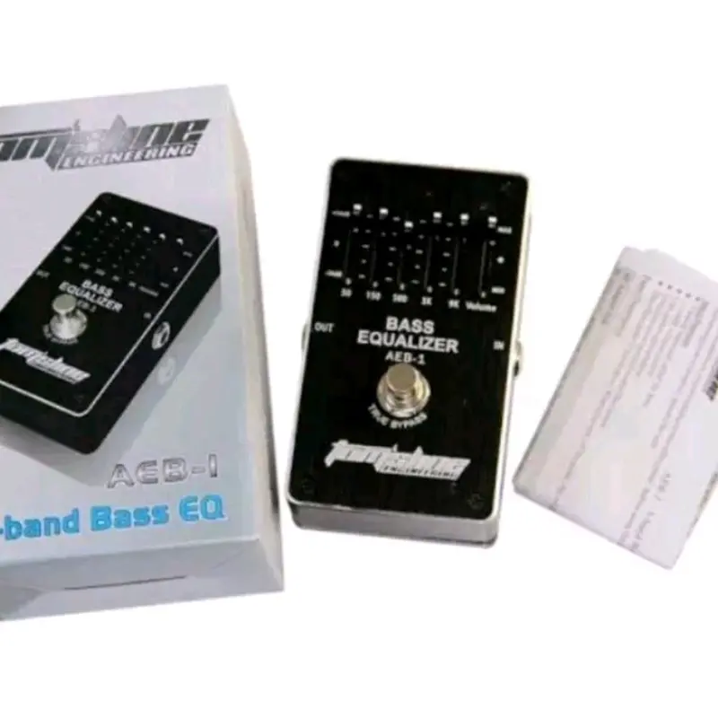 efek gitar bass aroma tomsline aeb1 aeb-1 , 5 bands equalizer pedal for elektrik bass 0