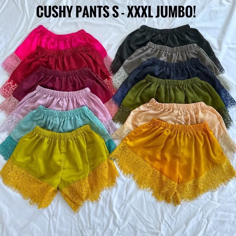 Celana pendek silk wanita murah 100rb 5pcs   - celana pendek silk 5