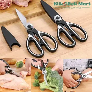 [KBM] Gunting Dapur Serbaguna Kitchen Scissors Alat Pemotong Ayam Sayur Ikan