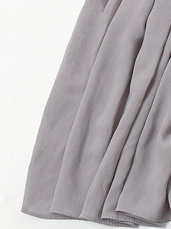 Women's 2024 Casual Solid Color Chiffon Shawl, Simple Wrinkle Long Soft Shawl for Daily Wear, Elegant Sunscreen Windproof Scarf for Women & Girls for Birthday Gift 5