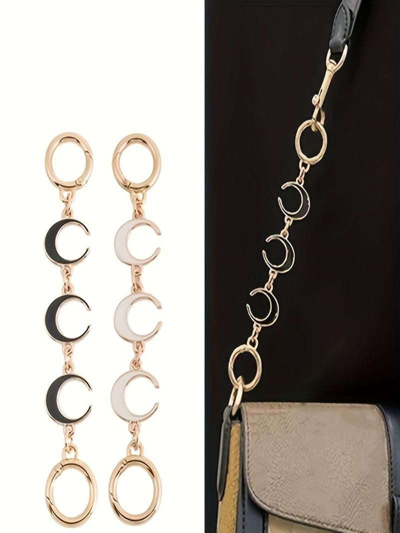 Product Introduction of Moon Design Bag Chains, Fashionable Bag Chains for Women's Handbag, Casual Trendy Versatile High-quality Daily Bag Decoration 2