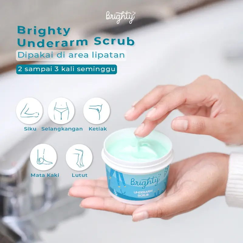 Brighty Aha Hero Serum X Underarm Scrub Exfoliating Liquid Perawatan Tubuh Melembutkan 1