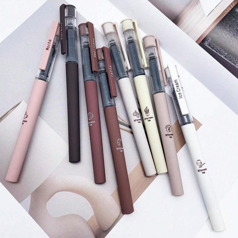 Product Introduction of Neutral Pen, 6 Counts/set Quick Drying Writing Pen, High Aesthetic Writing Pen, Office Stationery & Supplies for Home School Office 3