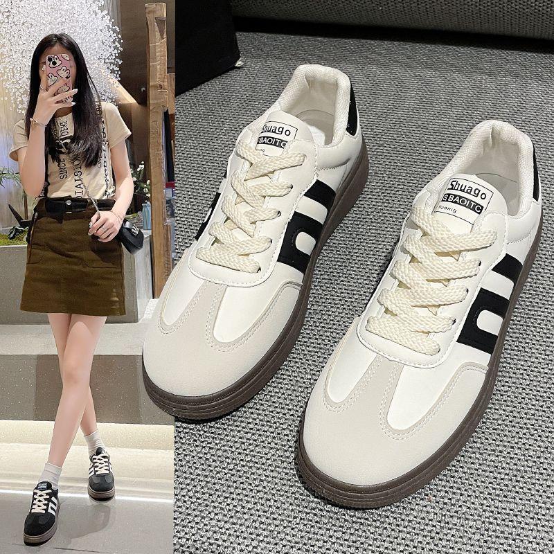Product Introduction of Spring and Autumn Popular Sports Board Shoes Fashionable All-Matching Retro White Shoes German Training Shoes Casual Cortez Women's Shoes 8
