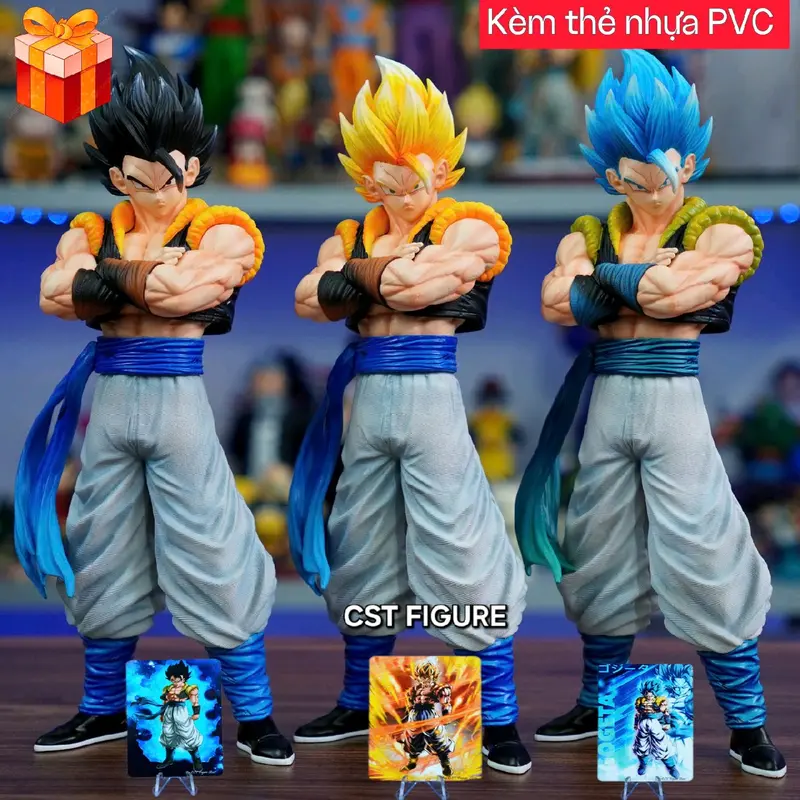 Mô hình Gogeta JT Studio cao 30cm [KÈM THẺ NHỰA PVC GOGETA+túi sleeves bảo vệ thẻ] 0