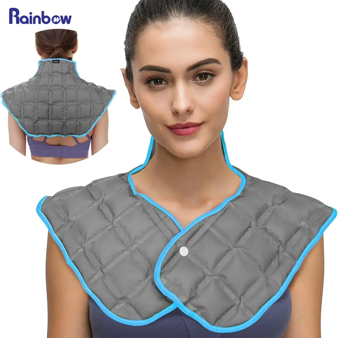 Ice Pack for Shoulder & Neck, Reusable Large Neck Ice Pack Wrap for Shoulder & Upper Back, Dry Ice Pack for Women & Men