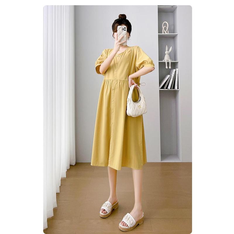 E69041# Pregnant Women Dress Korean Fashion Womens Dresses Stylish Summer Slim New Arrival Casual Dress Dress Pregnant 6