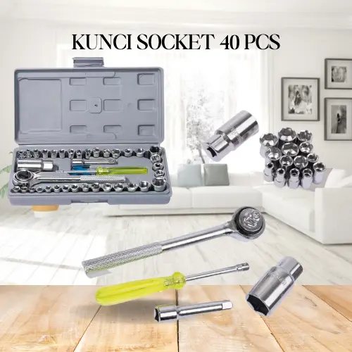 [cod] KUNCI SOCK SOKET SET 40 IN 1 KUNCI SOKET PAS - KUNCI PAS - JL-1040 1