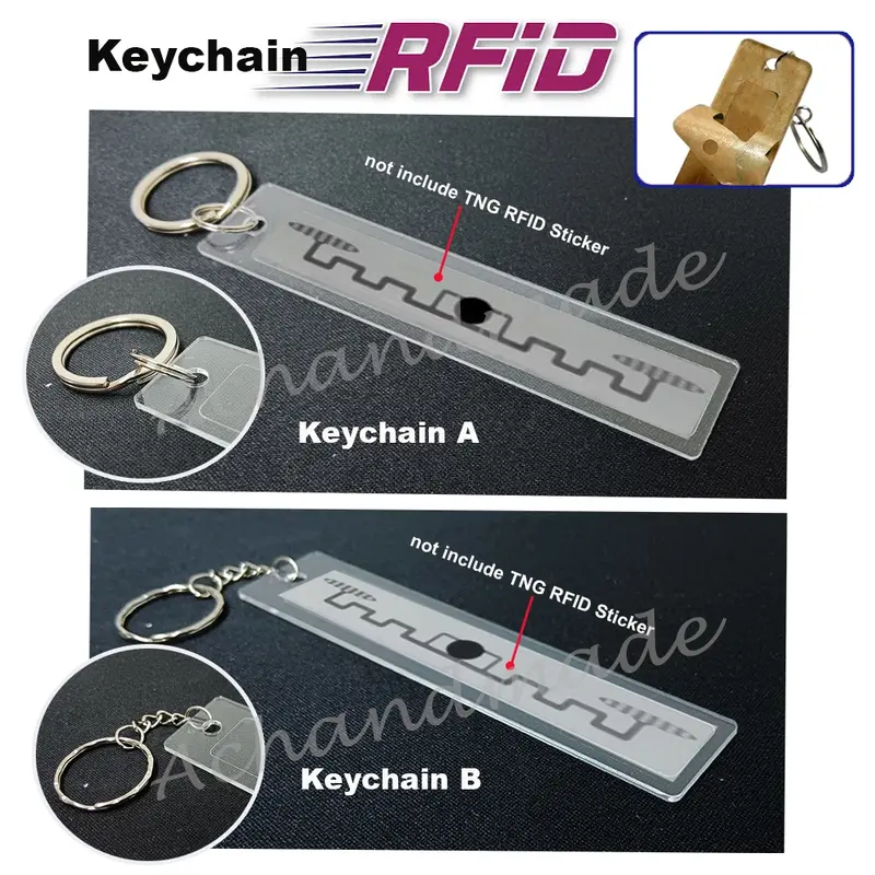 Ready Stock RFID Keychain Holder for Parking Access Transparent ...