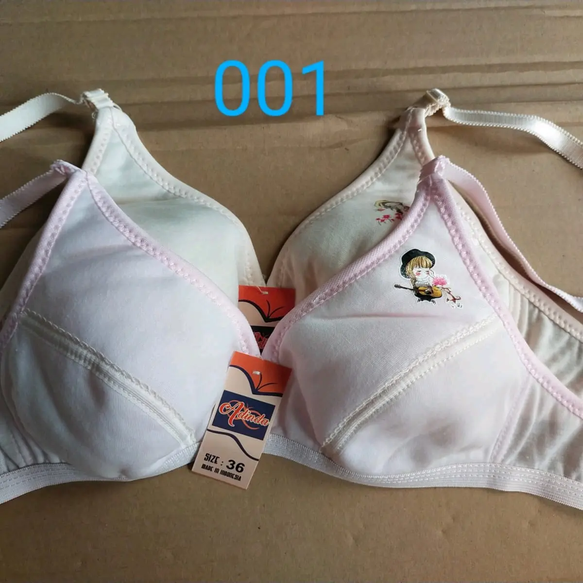 001 BH bra gadis tanggung remaja busa tanpa kawat