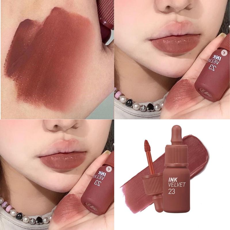 Son Ink 23 Nâu Đất Sữa, Son Kem Peripera Ink Velvet Màu 23 Nutty nude