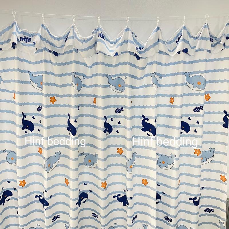 Rido rèm mành treo cửa ngăn phòng có móc treo sẵn và dây treo nhiều màu