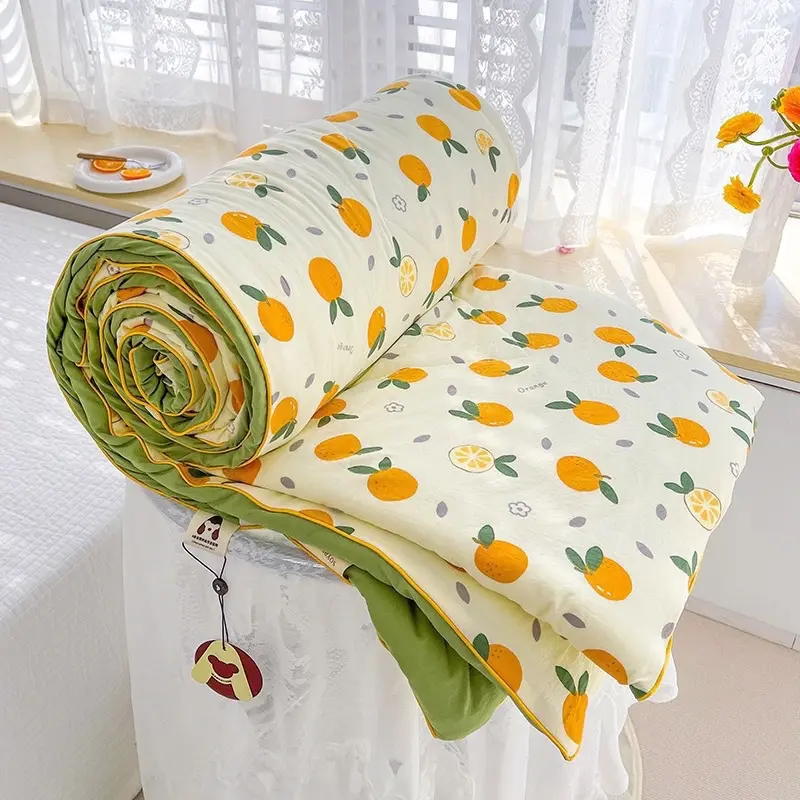 Chăn Hè Cotton Đũi Hàn Quốc  ( 2m3x2m )Mềm Siêu Mát Lạnh Mùa Hè
