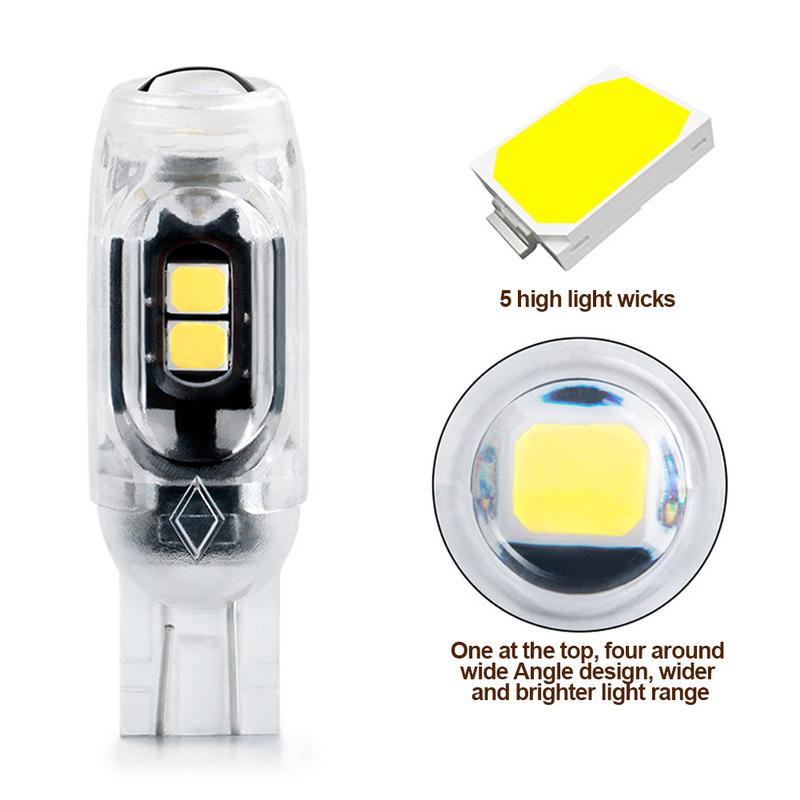 Product Introduction of EF 1Pc T10 Motorcycle Car Turn Light LED Canbus 5SMD Beacon Gap Light Day Driving Reading License Plate Light  #450930 4