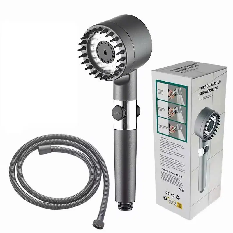 Vòi Sen Tăng Áp 3 Chế Độ Tiết Kiệm Nước Kèm Dây Nối Dài 1,5M  Tiện Dụng Dễ Lắp Đặt