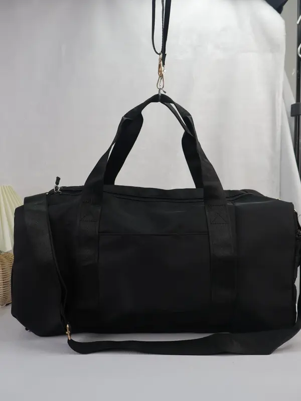 Fashion Wet and Dry Swimming Gym Sports Bag, Lightweight Outdoor Travel Tote Bag, Simple Plain Color Large Capacity Waterproof Zipper Duffle Bag, Unisex 4