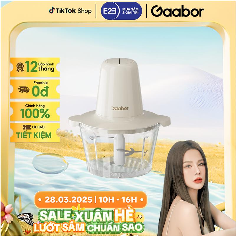 GAABOR x Dieplamanh | Máy xay đa năng Gaabor MG-15M01A công suất 300w cối thủy tinh 4 lưỡi dao liền khối sắc bén  \xay thịt xay thực phẩm xay sinh tố  Nấu Ăn Xay Sinh Tố