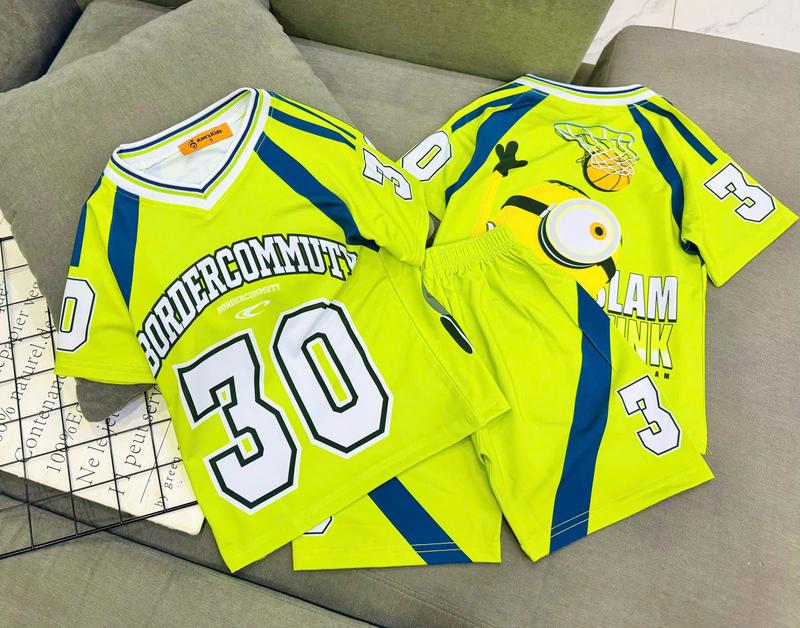 Bộ quần áo cộc tay bé trai hiphop kiểu dáng đẹp dễ thương nhiều màu dễ mặc thoái mái mát mẻ vải Thun