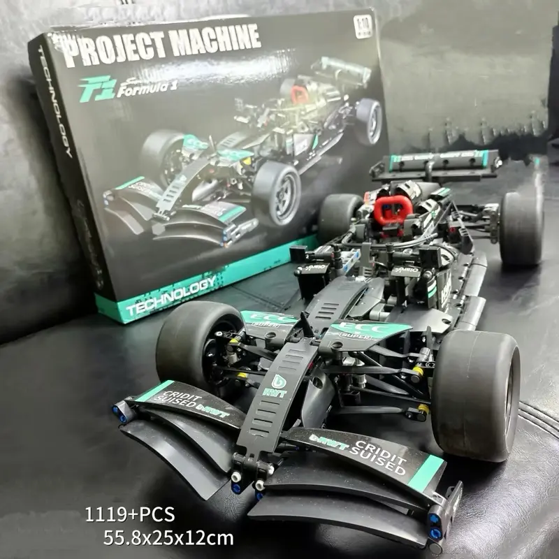 [Tỷ lệ 1:10] Xe đua F1 lắp ráp siêu xịn, Mô phỏng đầy đủ cánh gió, hệ thống treo và khoang lái 2