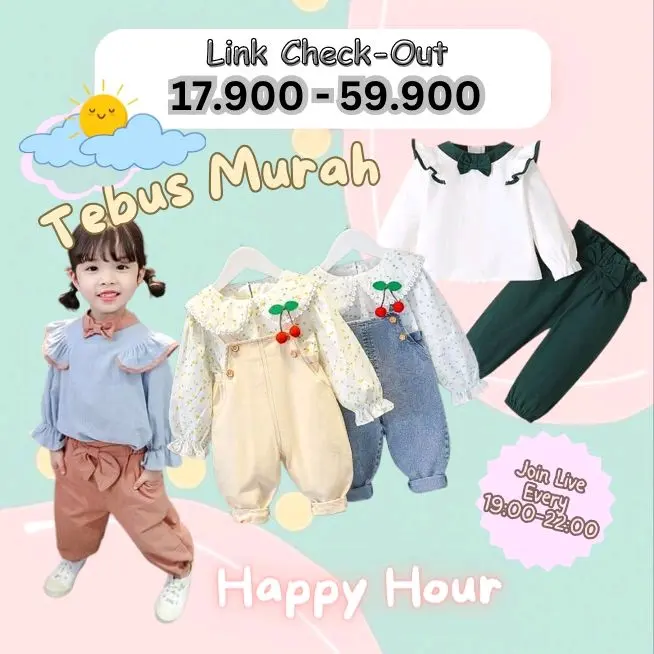 ( TEBUS MURAH ) SETELAN BAJU ANAK IMPOT PREMIUM