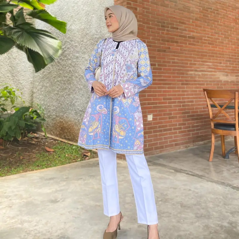 NOVIA TUNIK BATIK PASTEL COTTON PRIMISIMA 2