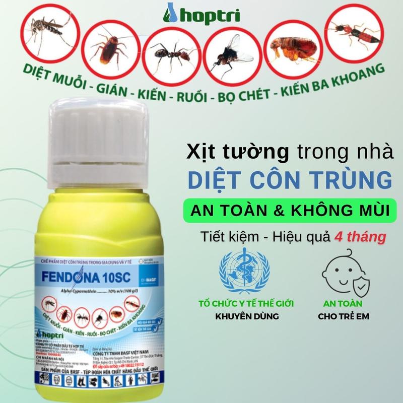 Chế Phẩm xịt Muỗi KHÔNG MÙI FENDONA 10SC chai 50ml Chất lỏng Thân thiện với môi trường
