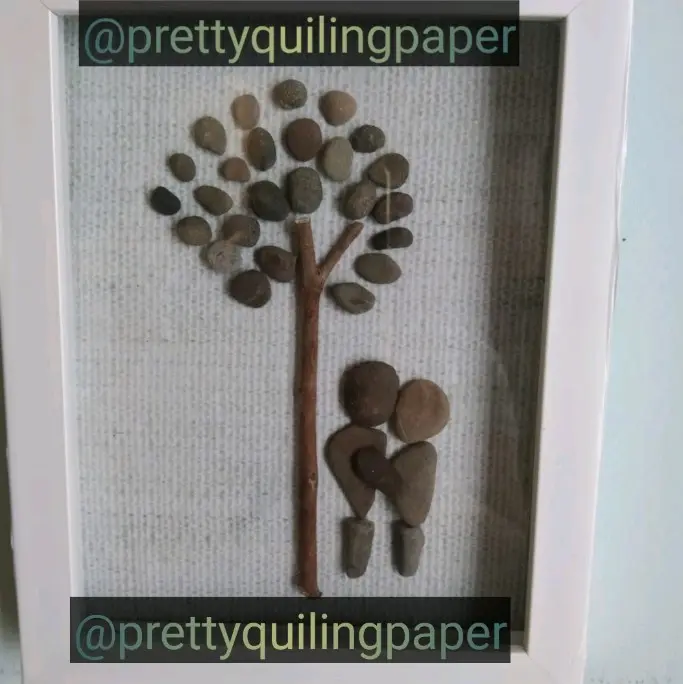 HIASAN DINDING SENI BATU PRETTY QUILING PAPER 5