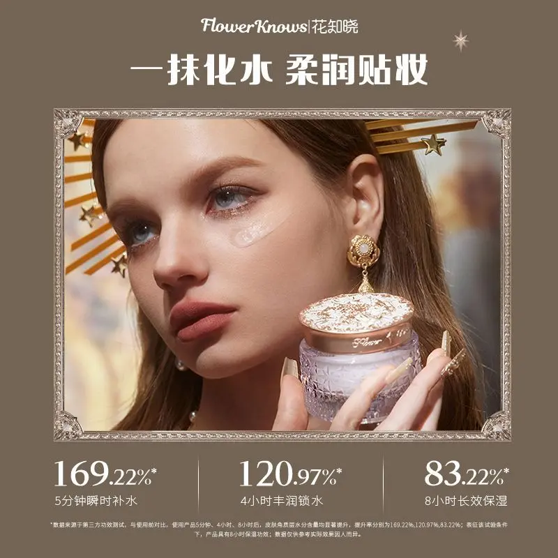 Flower Knows Little Angel Water Coagulation Moisturizing Foundation Primer Base Refreshing Oil Control Makeup Clothing Not Easy to Get Stuck Powder Not Sticky