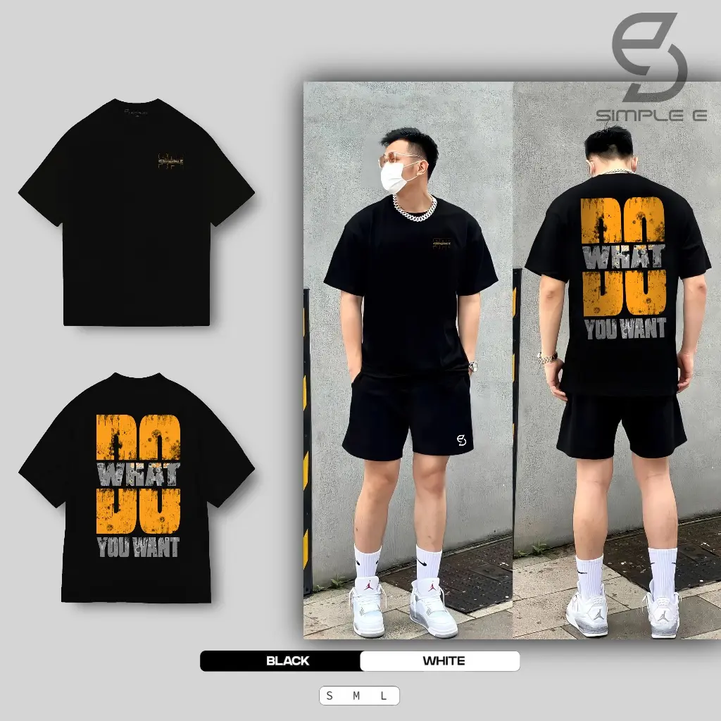 ÁO Thun Unisex, ThươNg HiệU ĐịA PhươNg, ThiếT Kế ĐơN GiảN "E", NgoạI Cỡ, LàM BằNg BôNg 100%, DOWHATáO Thun Nam đẹP 2025 áO PhôNg Nam áO PhôNg Local Brand áO RắN 2025 áo thun vải dày dặn Menswear Cotton Cổ Tròn