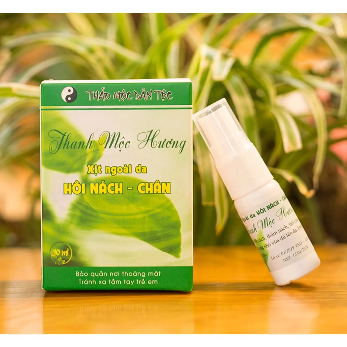 Thảo mộc xịt khử mùi hôi nách, hôi chân nam nữ Thanh mọc Hương - hộp10ml