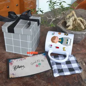 Hampers Cowok cewek cangkir custom mug Wisuda Ultah Birthday Gift Kado Anniversary Pacar simple