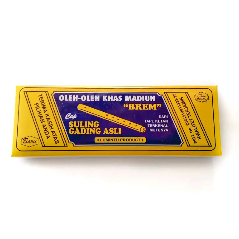 Brem Khas Madiun Halal Suling Gading Murni Sari Ketan Snacks Cemilan Tradisional 3