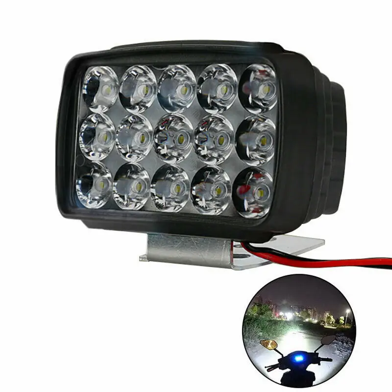 Đèn Pha Led Sử Dụng Chiếu Xa Cho Xe Máy, Xe Ô tô, Xe Cơ Giới 12V-36V 30W Chống Nước 3