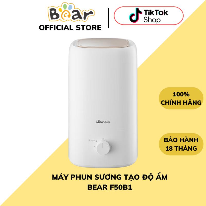 Máy Phun Sương Tạo Độ Ẩm Không Khí 5L Bear JSQ-F50B1, Công Suất 25W, Lực Phun Mạnh, Có Ion Ag Kháng Khuẩn, Sử Dụng Cho Phòng 30m2, Đỡ Khô Da/Khô Mũi, Thích Hợp Dùng Phòng Máy Lạnh, Bảo Hành 18 Tháng