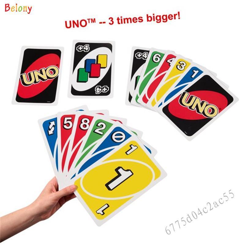 เกมการ์ดครอบครัวยักษ์ UNO, สินค้าใหม่สุดฮอต, การ์ดขนาดใหญ่, เหมาะสำหรับผู้เล่นที่มีความสูง 2-10 ฟุต,