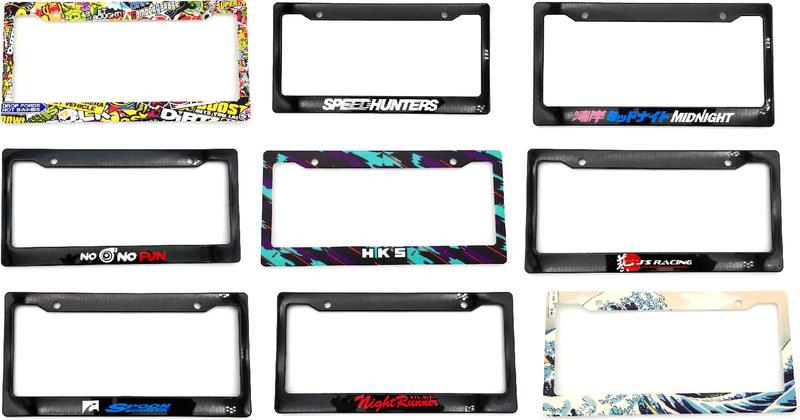 Product Introduction of Spot Goods COD 1PCS Car License Plate Frame Standard ABS JDM Style For Decoration Auto Number Plate Frame 1